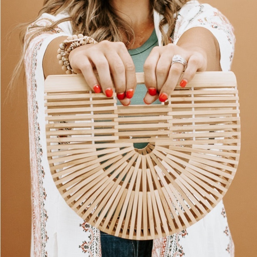PANAMA BAMBOO HANDBAG​​​ - Picture 4 of 8